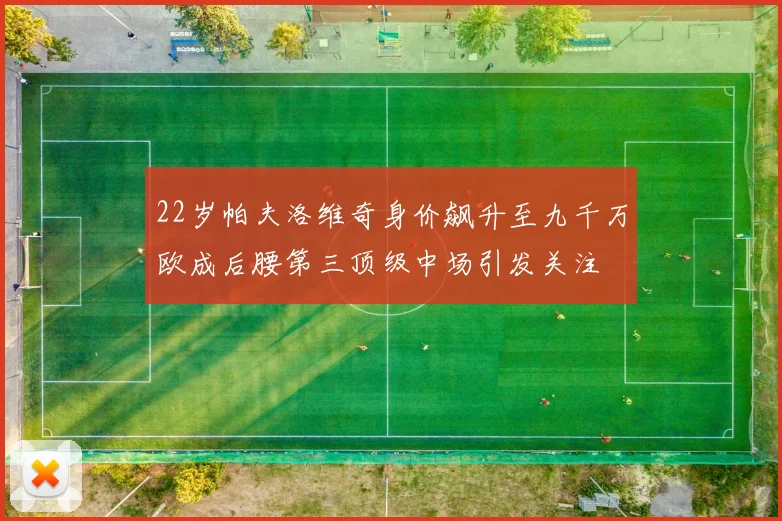22岁帕夫洛维奇身价飙升至九千万欧成后腰第三顶级中场引发关注